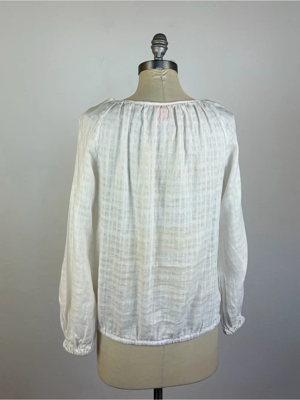 Tory Burch White Linen Blouse